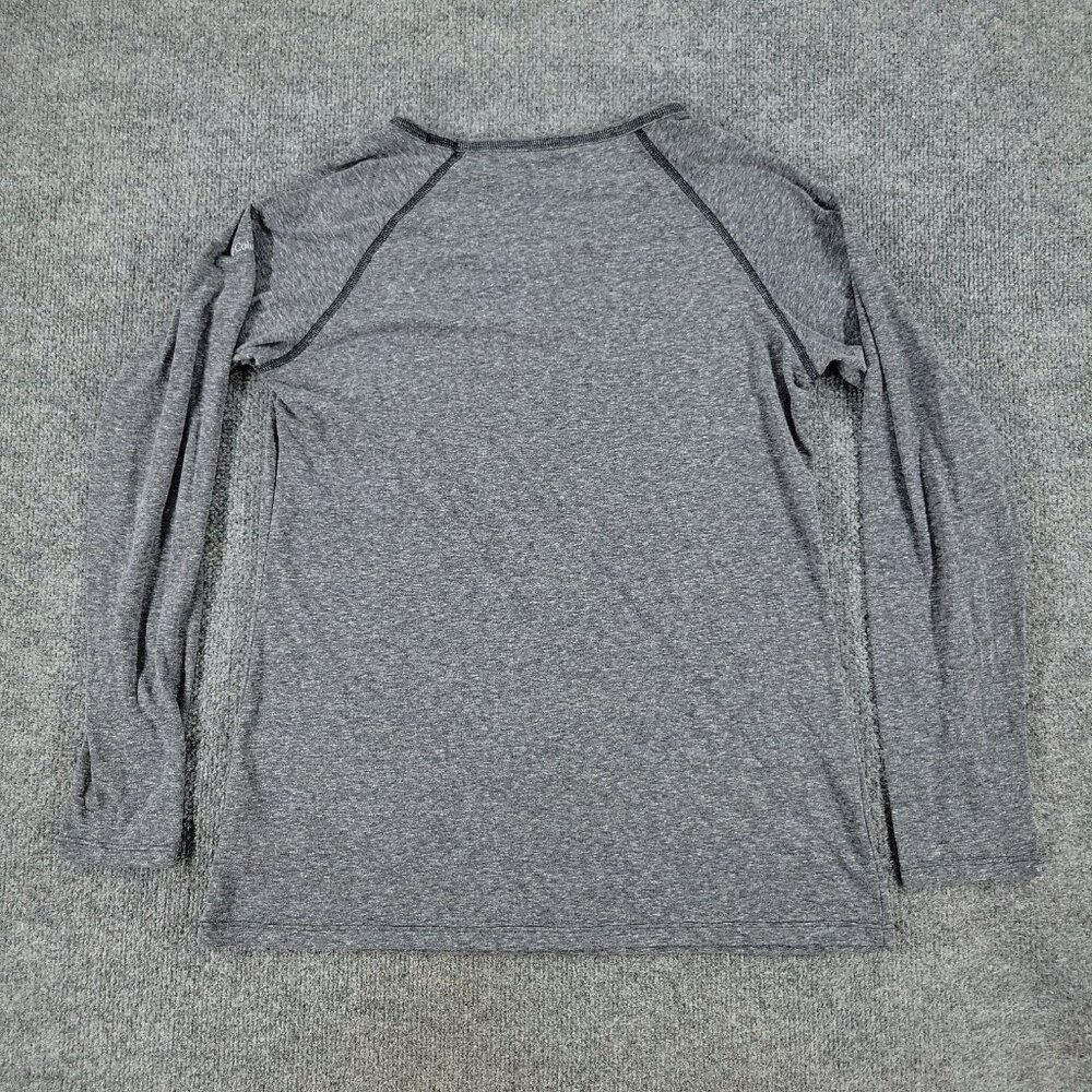 Columbia Shirt Women Medium Gray Outdoors V-Neck Long Sleeve Top Pullover Adult - Picture 7 of 12